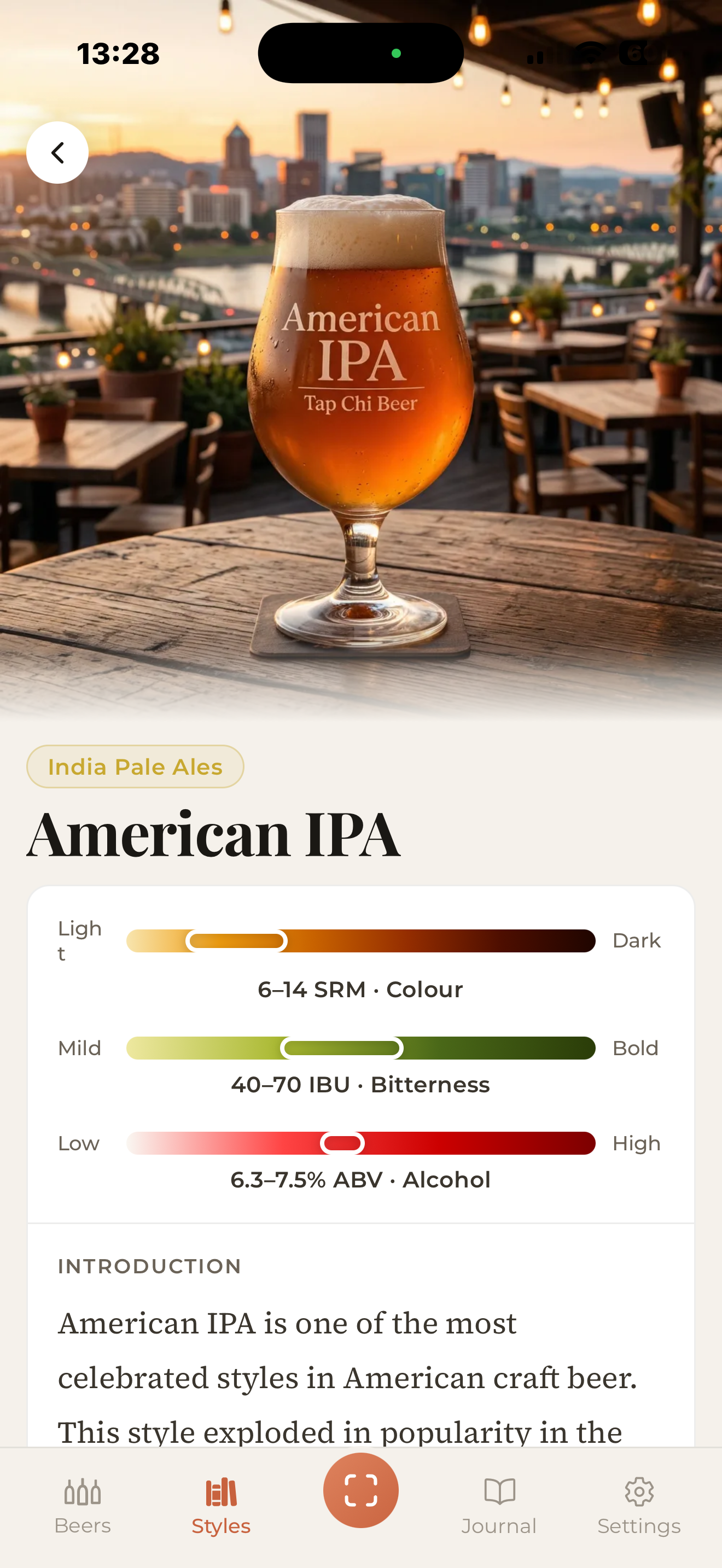 BeerLens — phong cách bia American IPA